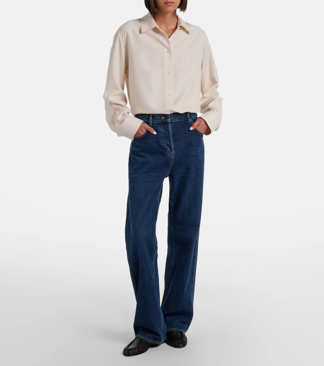 The Row - Soft leather loafers