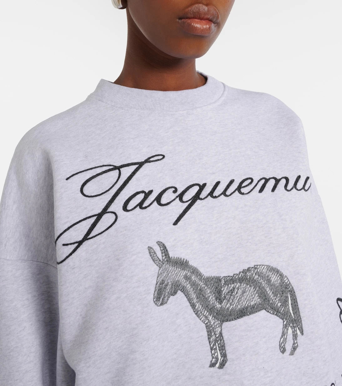 Jacquemus - Ane embroidered cotton sweatshirt