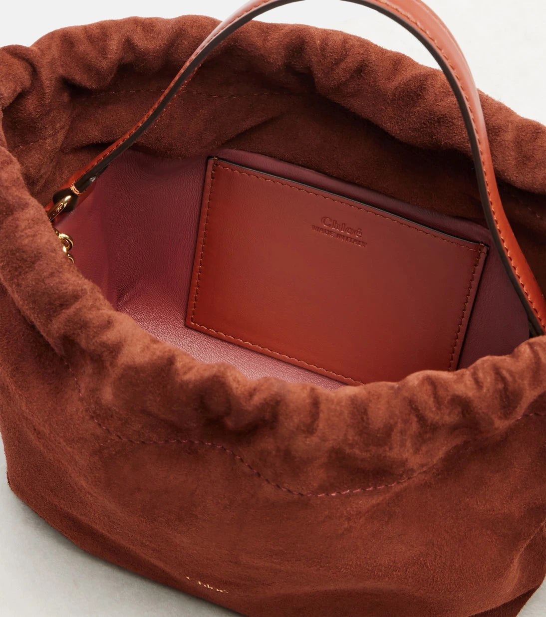 Chloé - Chloé Icons Small suede bucket bag