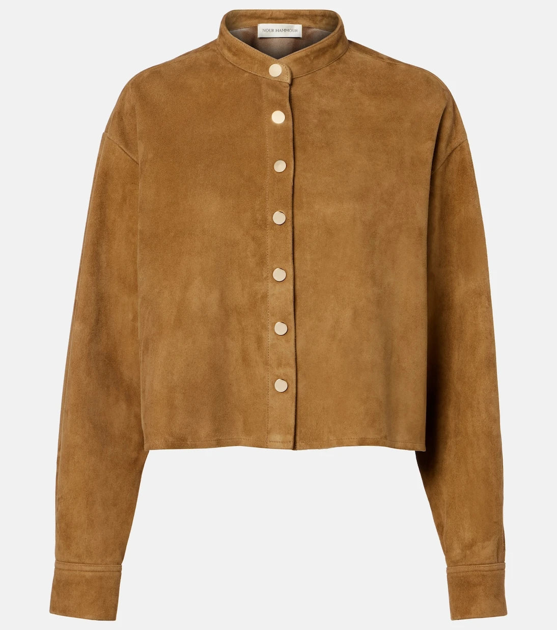 Nour Hammour - Lucien suede cropped jacket