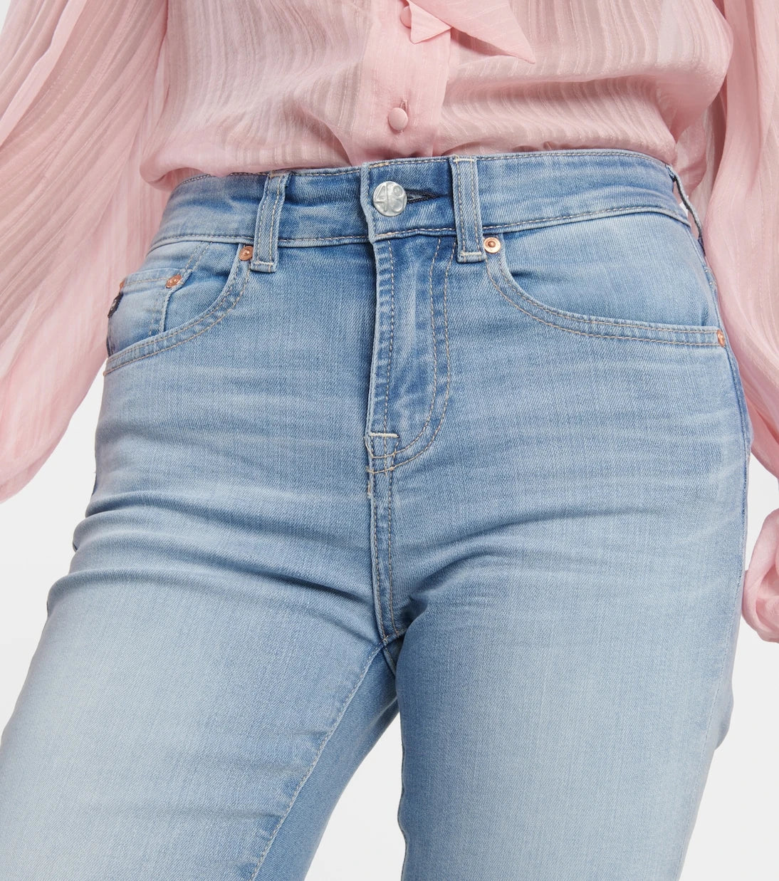 AG Jeans - Embroidered flared jeans