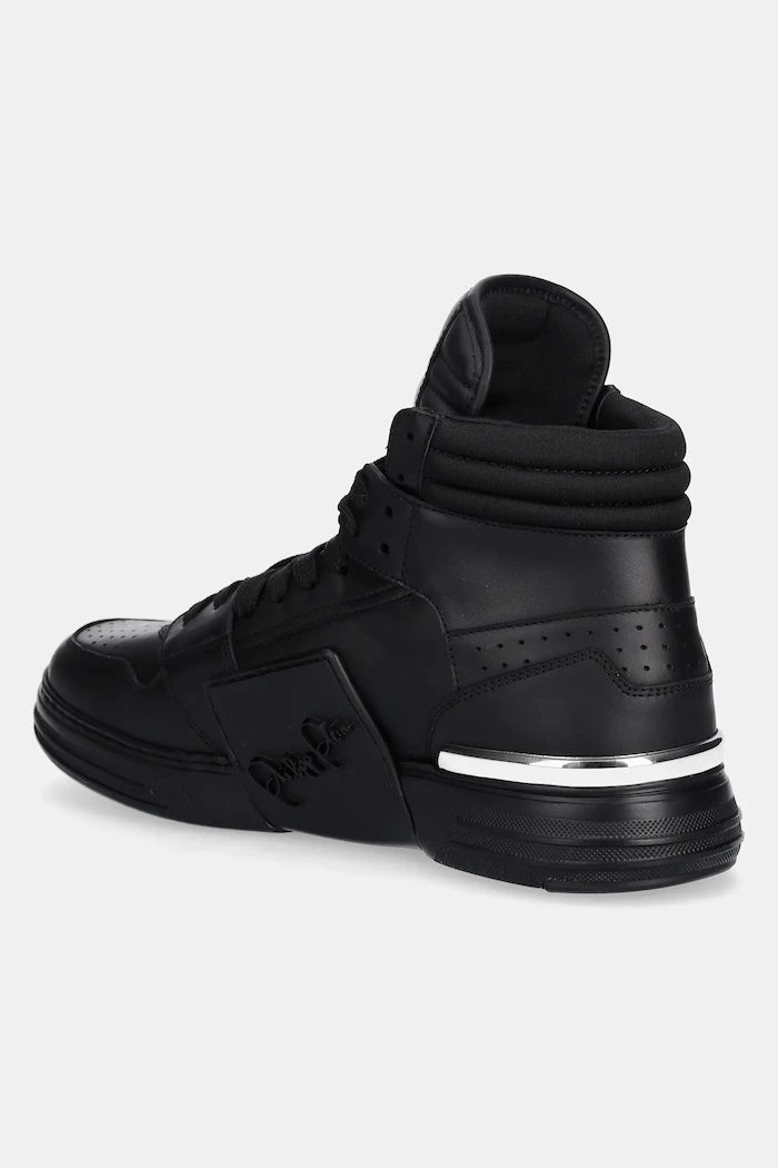 Кожени маратонки Philipp Plein Phantom Kicks High Top