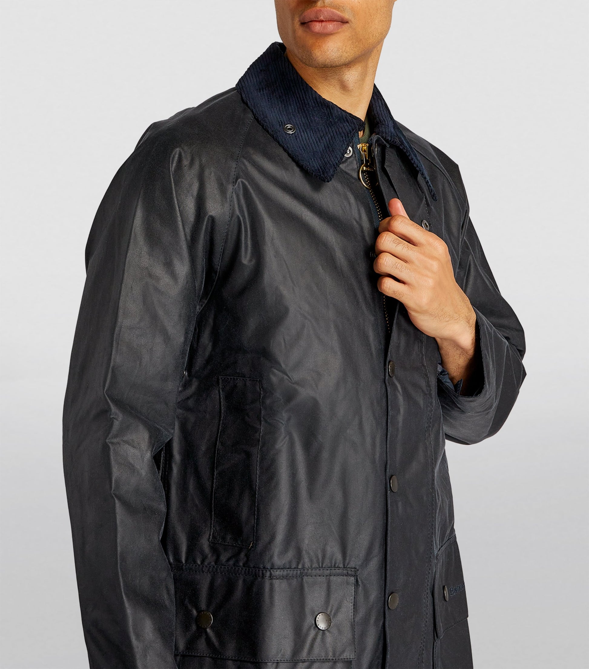 Navy Waxed Beaufort Jacket