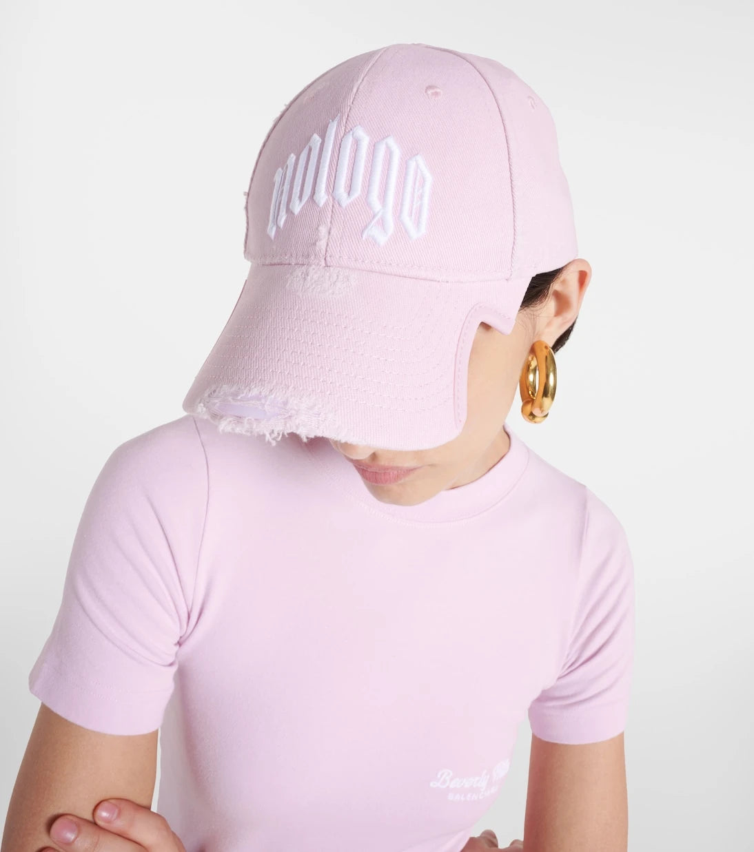 Balenciaga - قبعة بيسبول قطنية Nologo