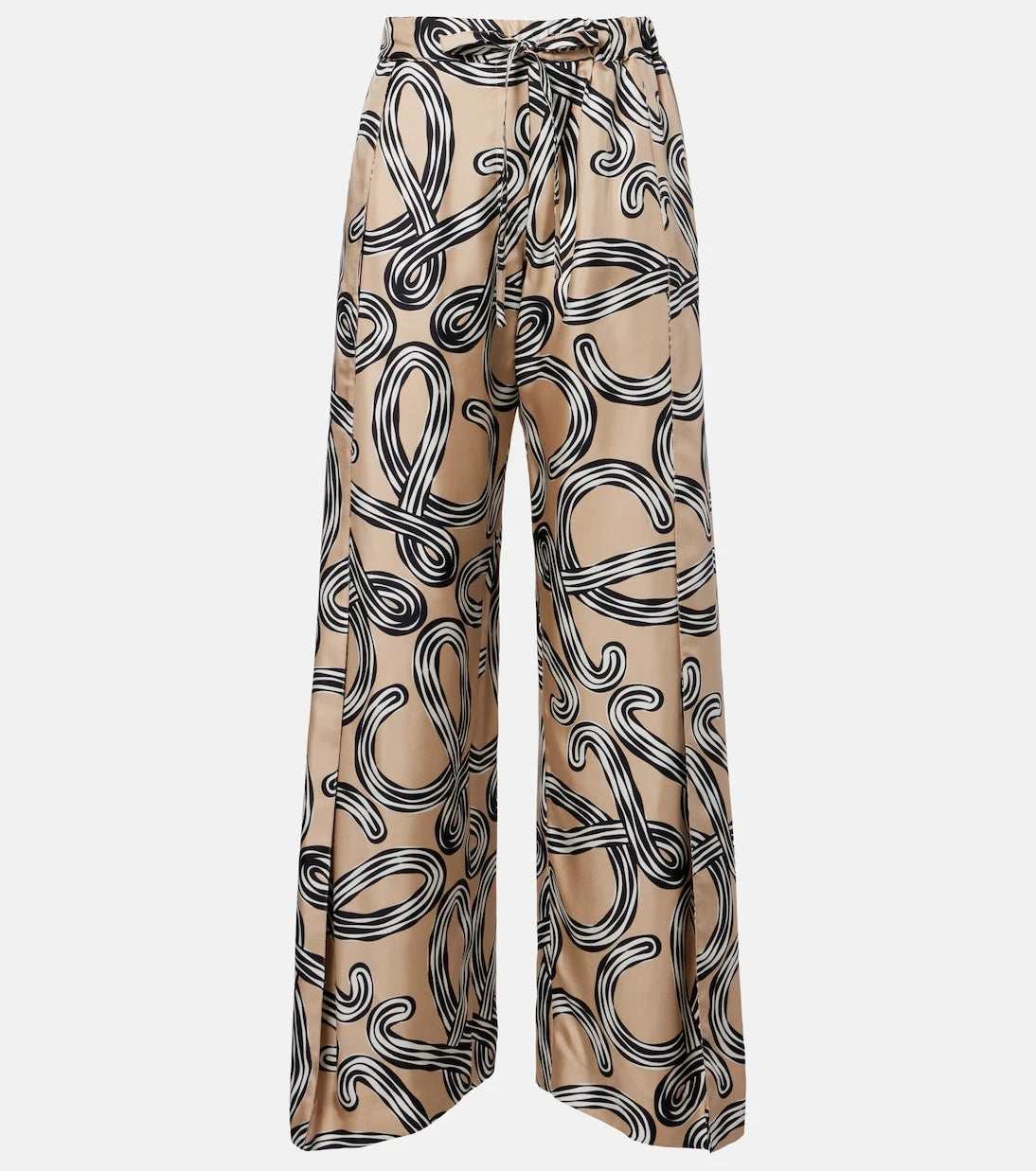 Loewe - Paula's Ibiza Anagram silk wide-leg pants