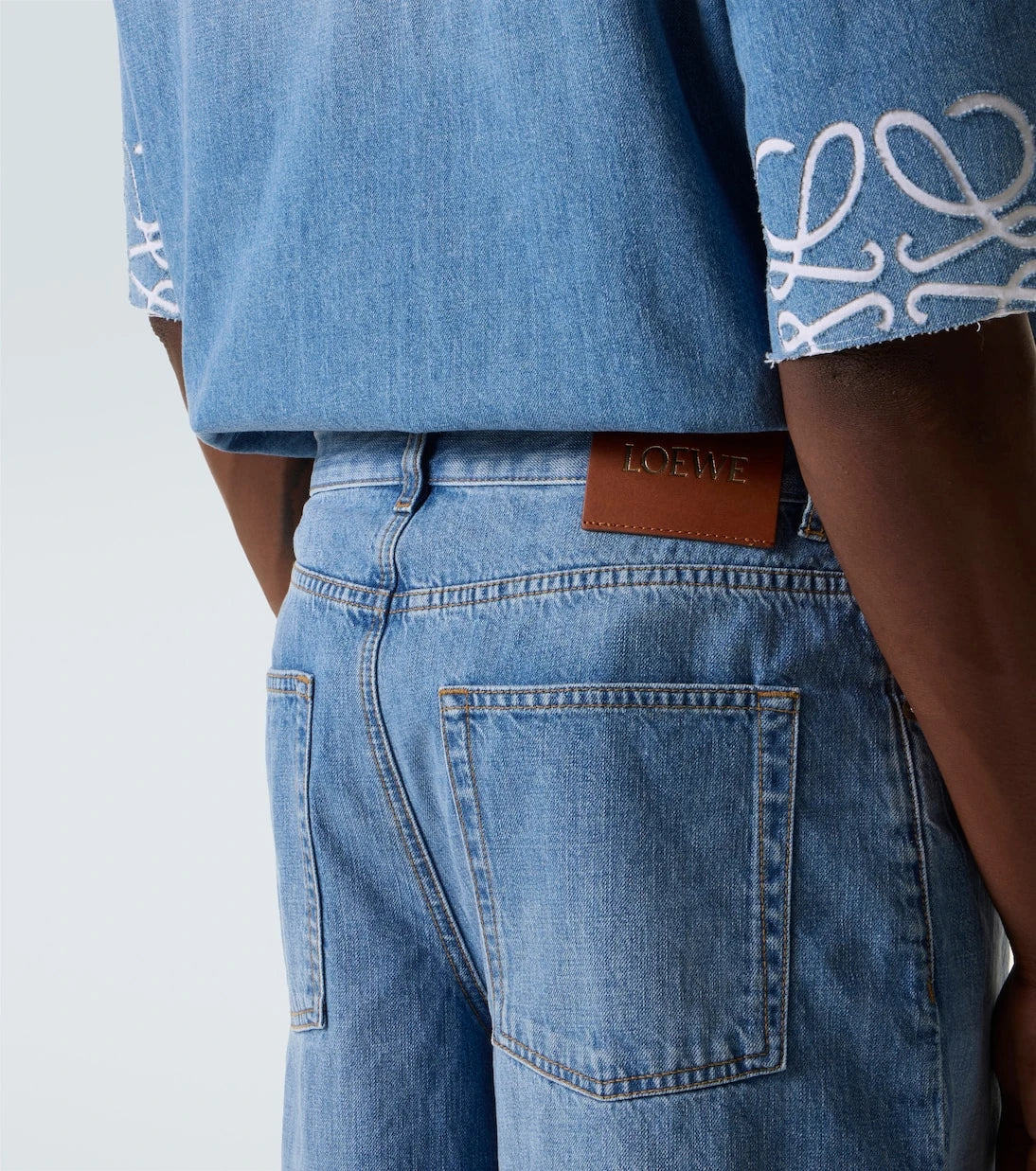 Loewe - Anagram denim shorts