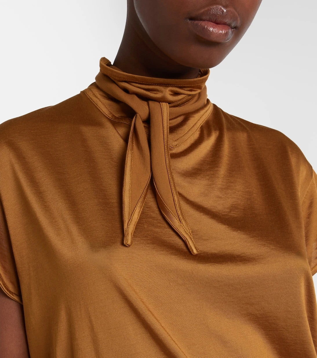 Lemaire - Scarf-detail jersey top