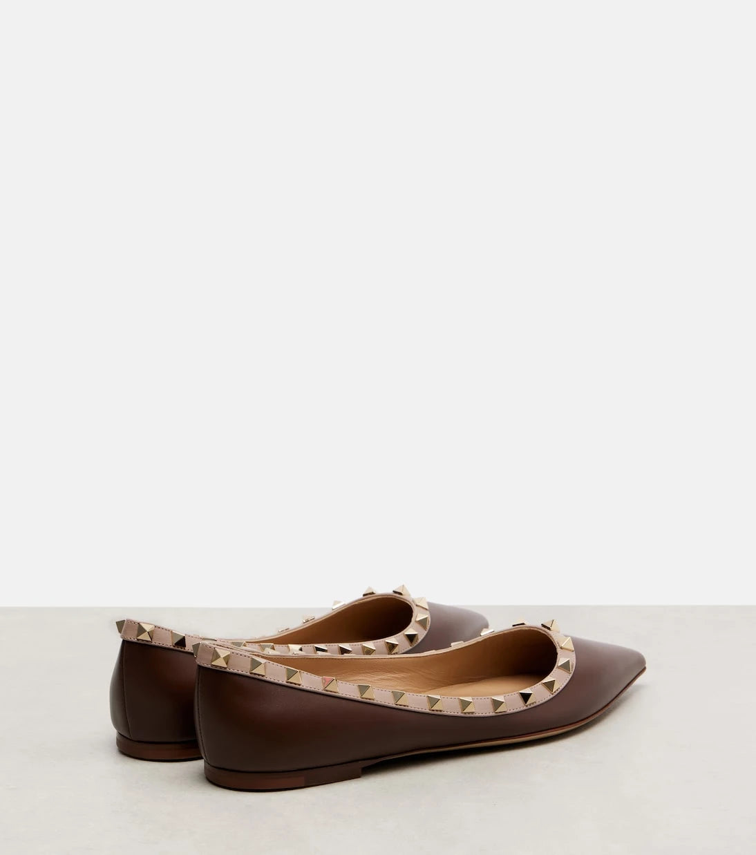Valentino Garavani - Rockstud leather ballet flats