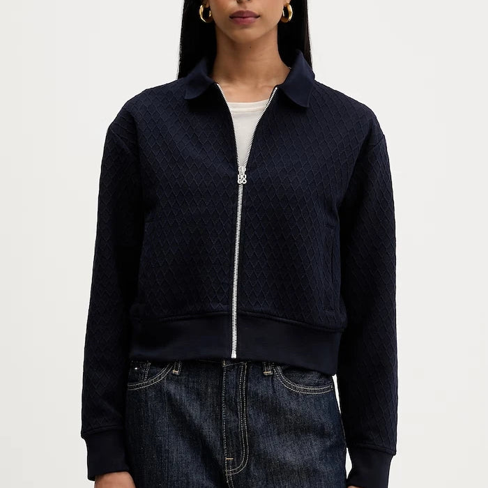 HUGO kadın fermuarlı sweatshirt Dadrid