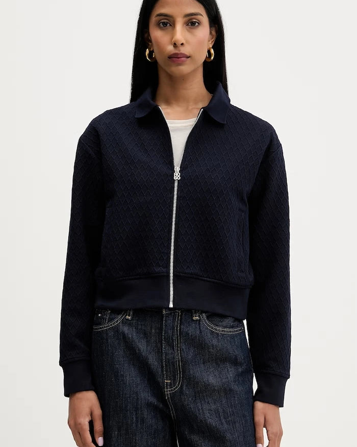 HUGO kadın fermuarlı sweatshirt Dadrid