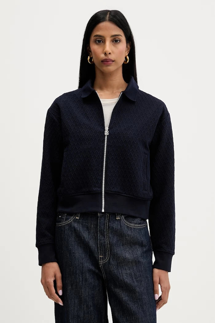 HUGO kadın fermuarlı sweatshirt Dadrid