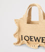 LOEWE Beige x Paula's Ibiza Raffia Font Tote Bag