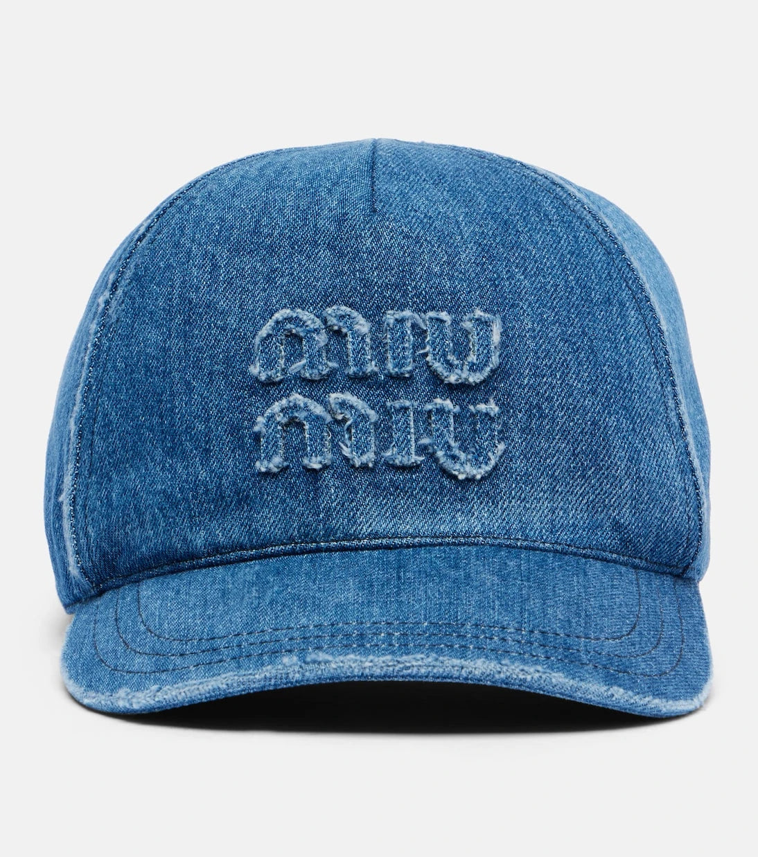 Miu Miu - Logo denim baseball cap