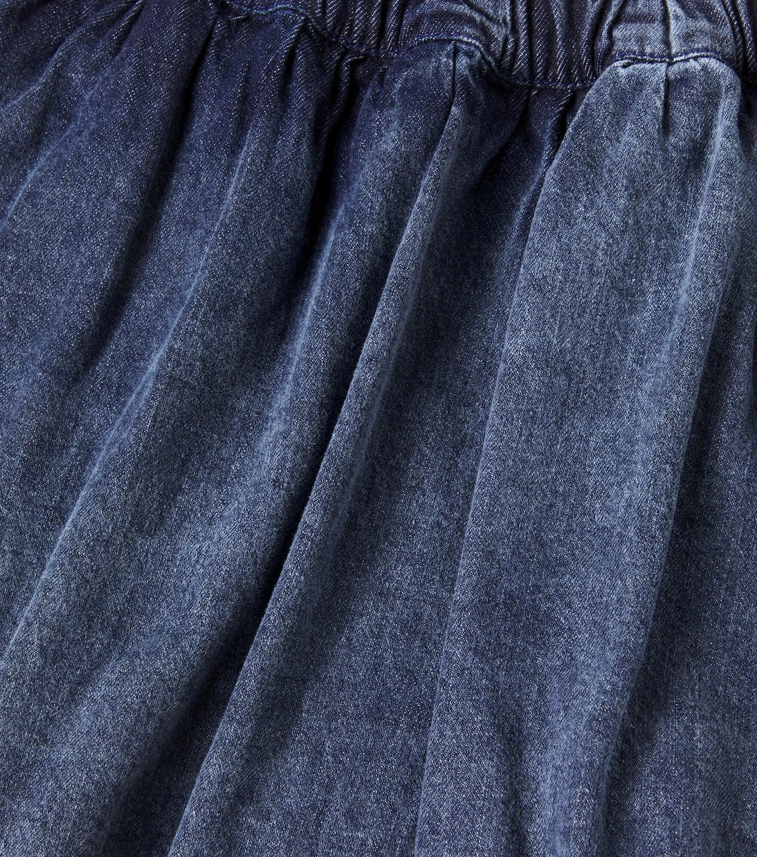 The New Society - Mara pleated denim skirt