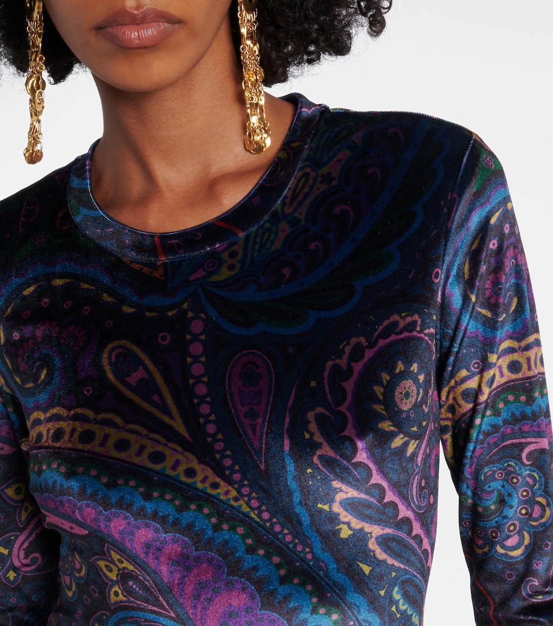 Etro - Paisley jersey top