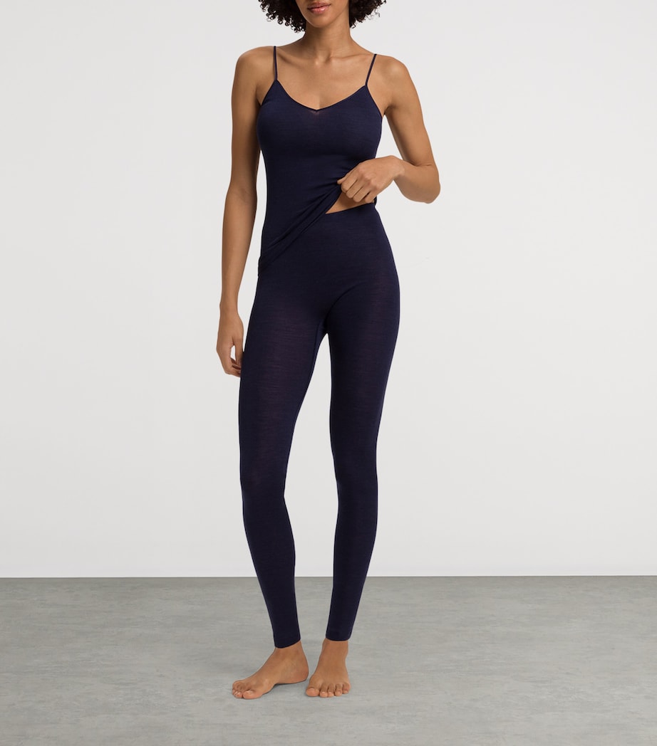 Navy Woolen Silk Camisole