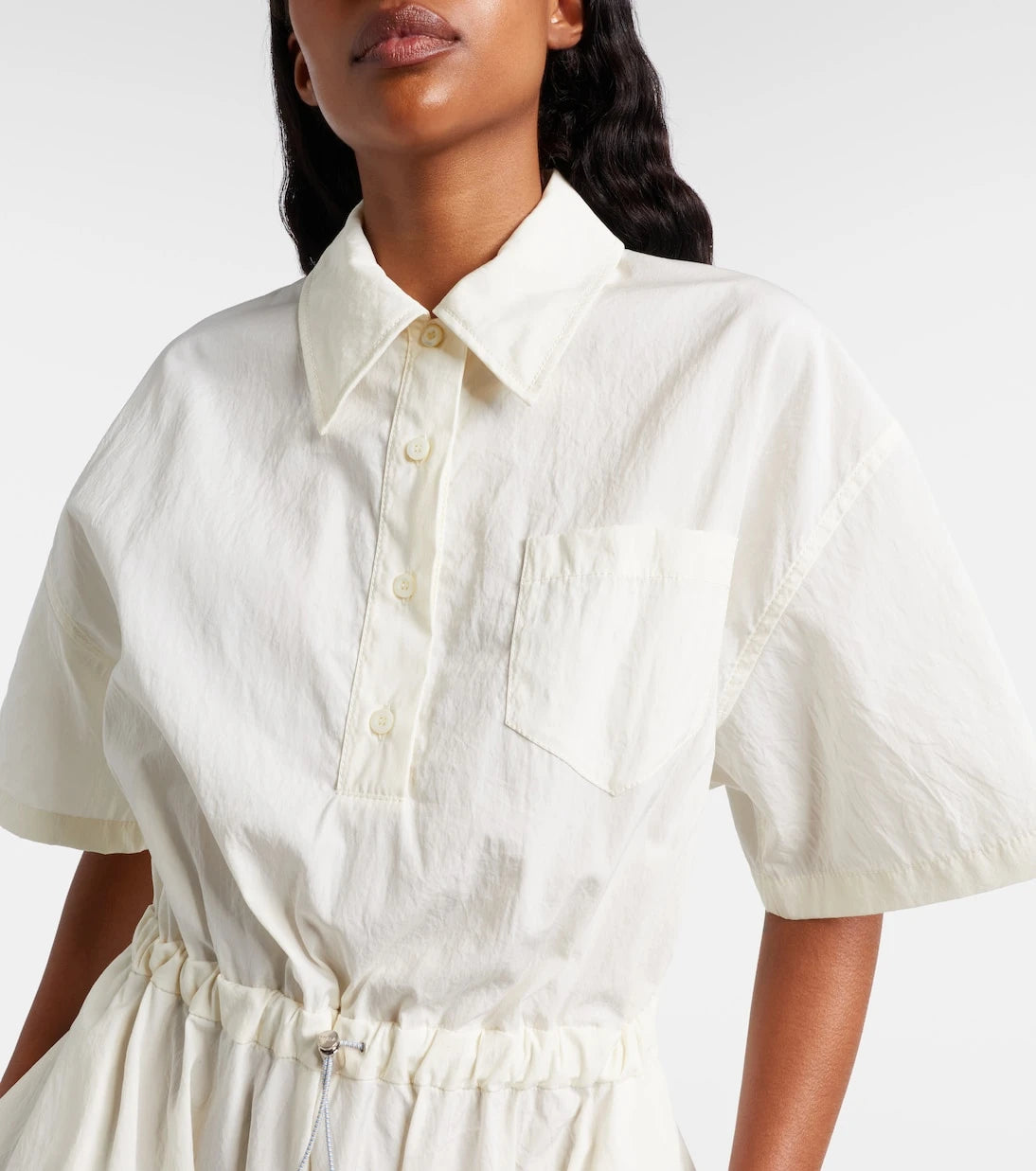 Prada - Cotton-blend polo dress