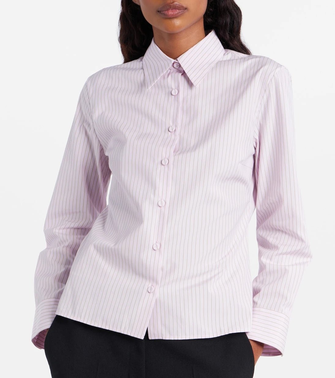 Calvin Klein Collection - Pinstripe cotton poplin shirt