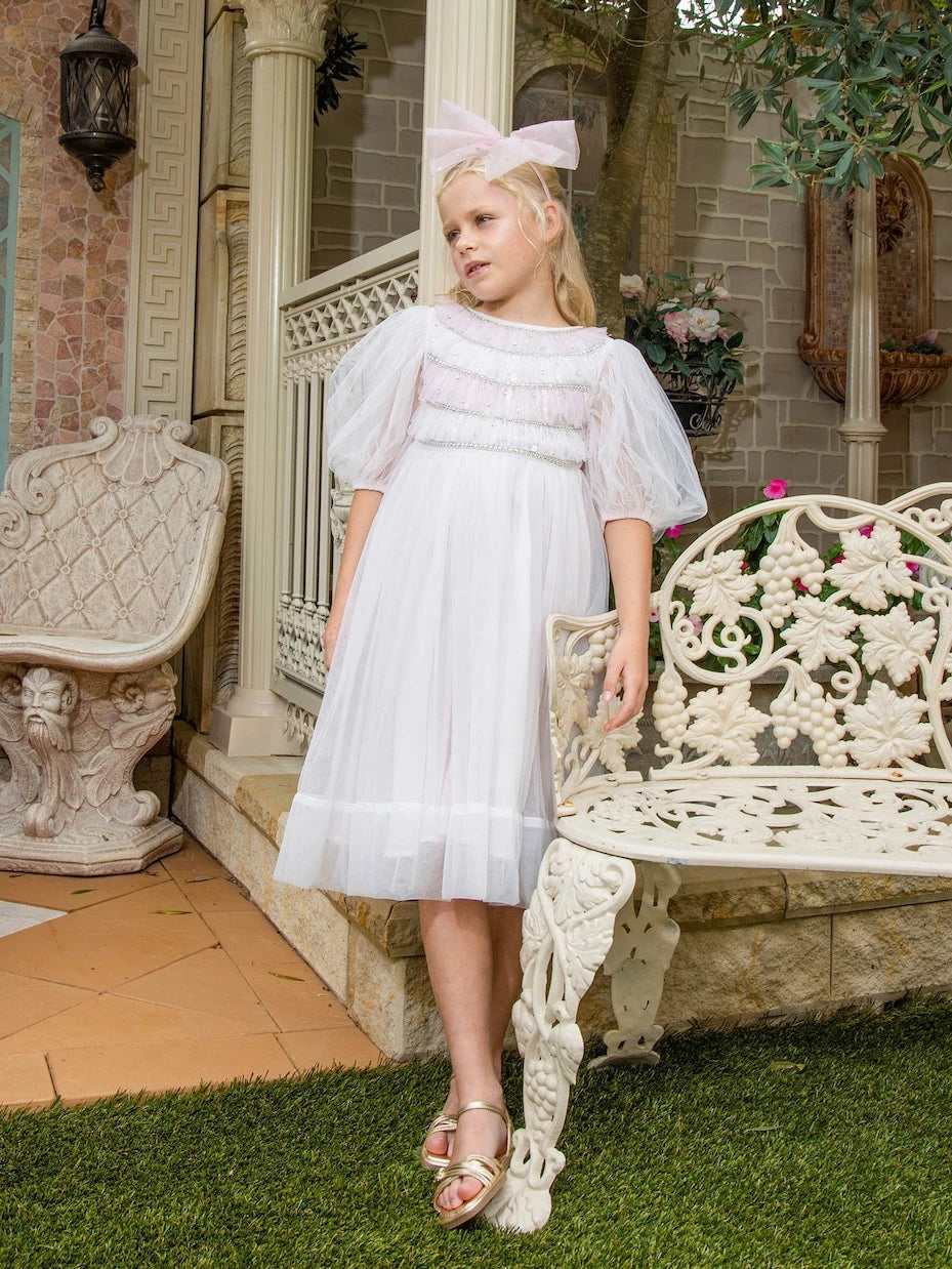 Tutu Du Monde - Opaline embellished tulle dress