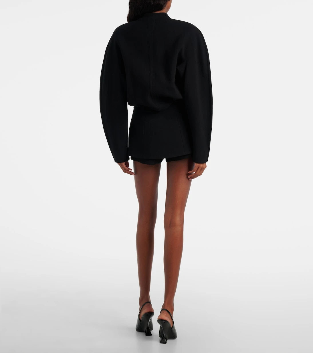 Mugler - جاكيت صوف بكر مُعاد التصنيع