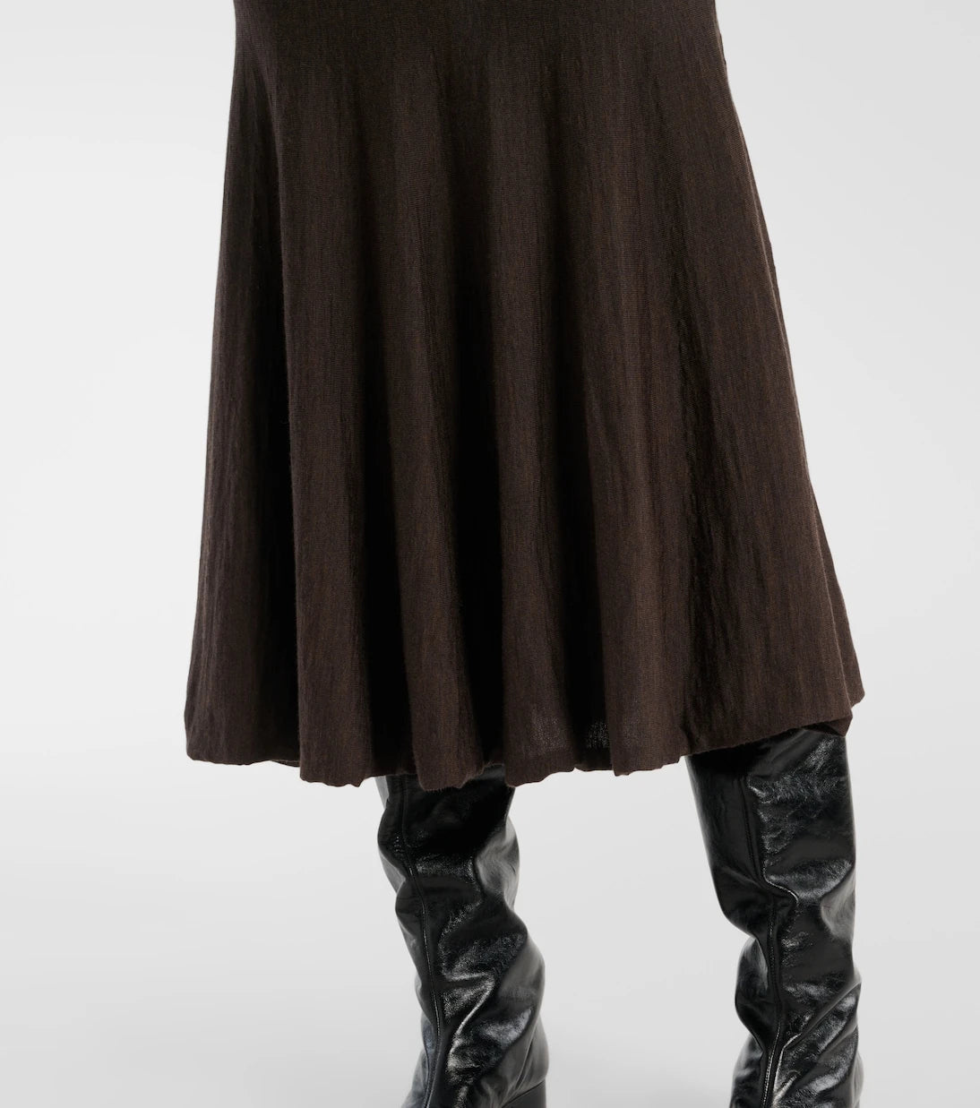 Khaite - Mayu wool midi skirt