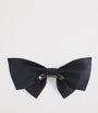 Crystal-Embellished Hair Bow NAVY BLUE