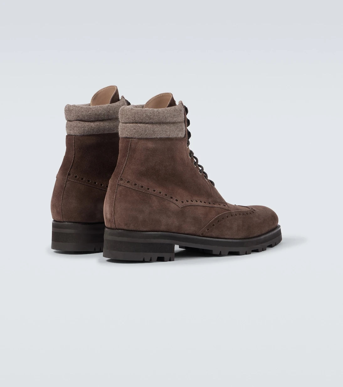 Manolo Blahnik - Sapele suede lace-up boots