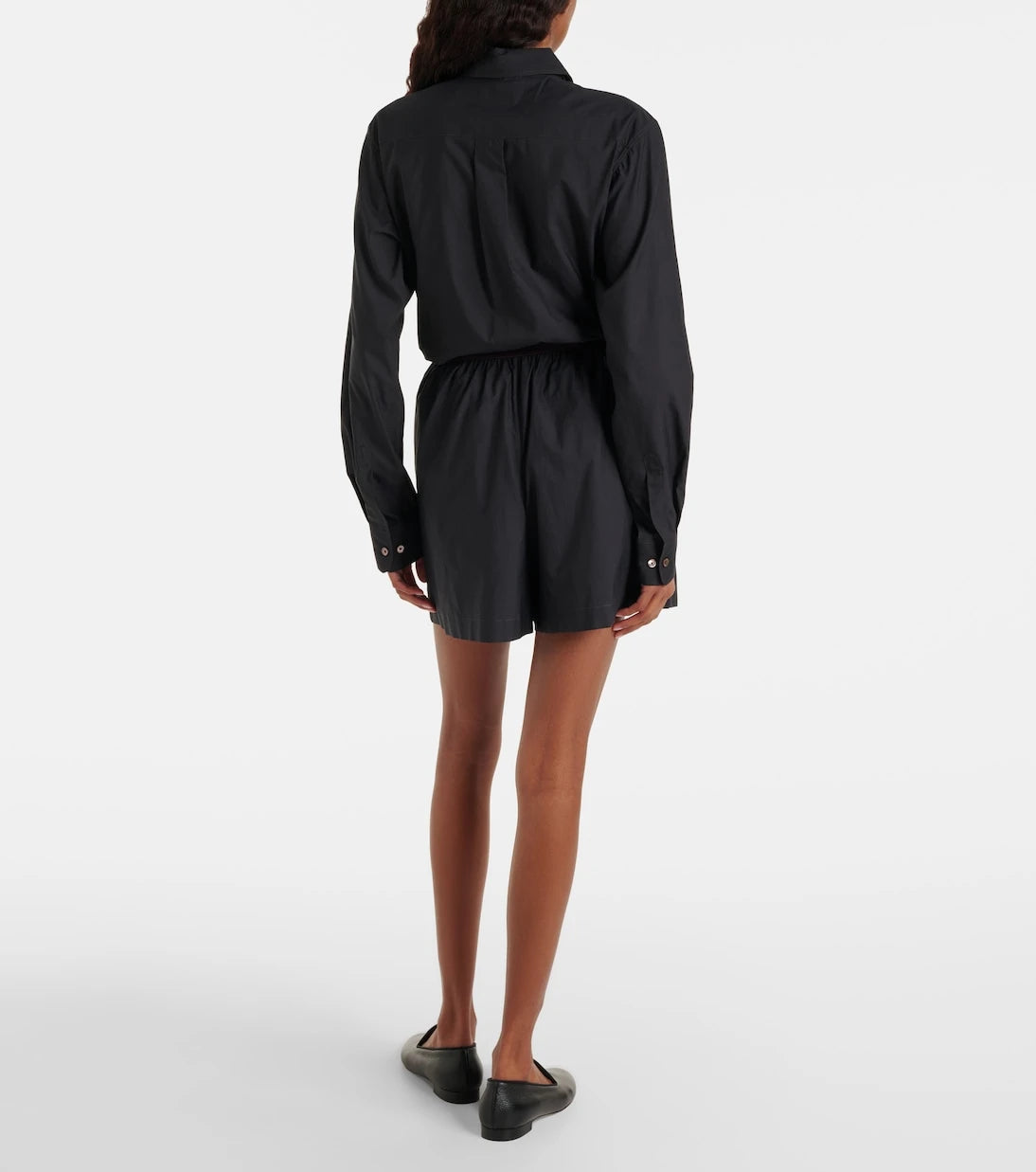 Lemaire - Cotton and silk shorts