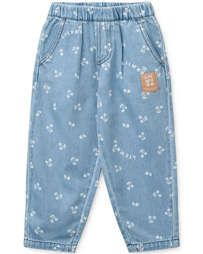 Liewood Çocuk Loose Borris Light Printed Denim Pantolon