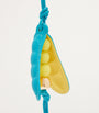 Turquoise Leather Pea Pod Charm