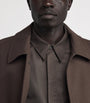 DRIES VAN NOTEN Brown Water-Repellent Car Coat