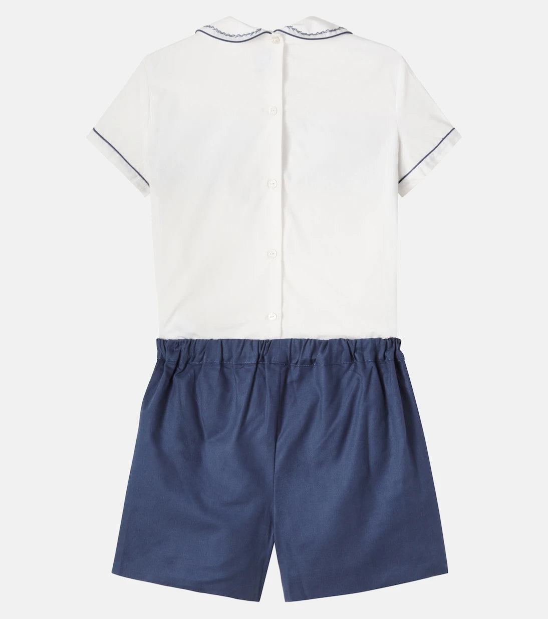 Pepa London - Smocked cotton top and shorts set