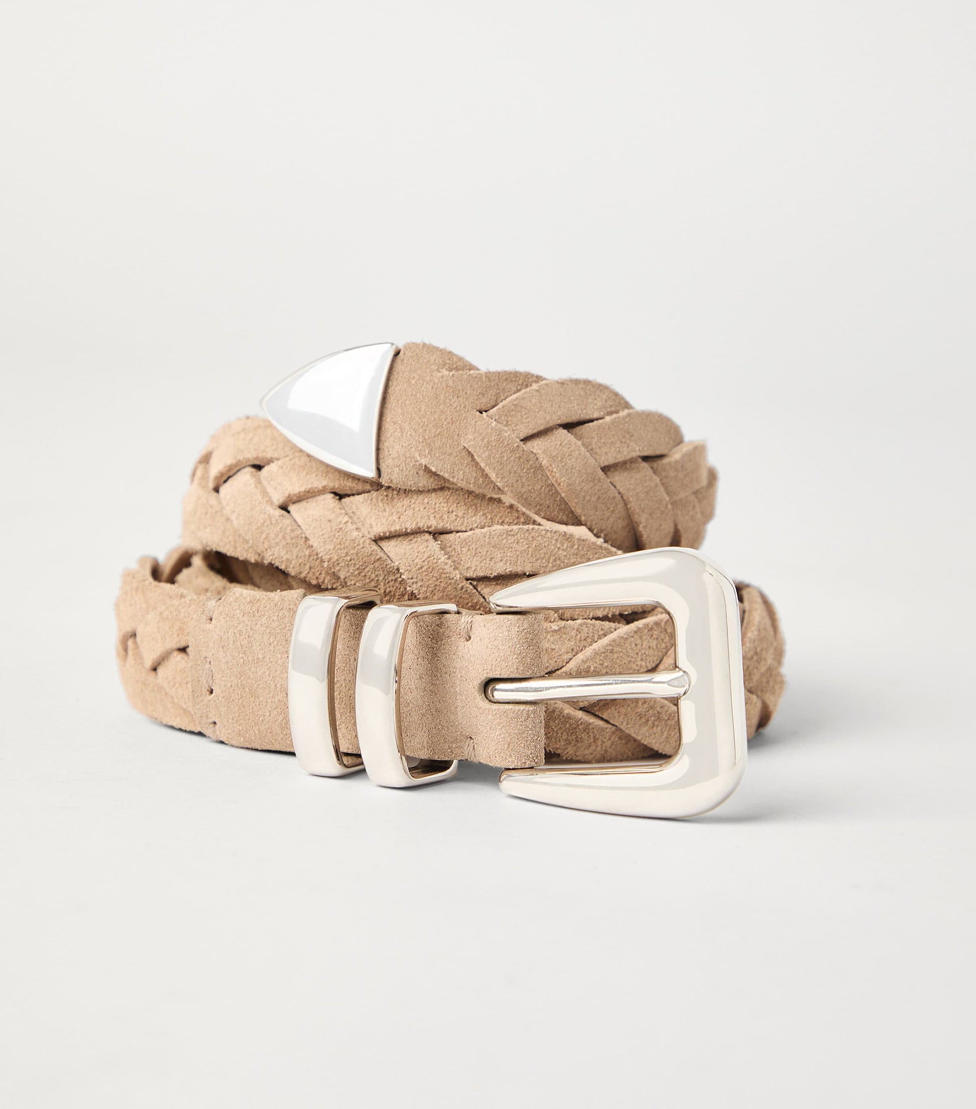 Brunello Cucinelli Suede Braided Belt
