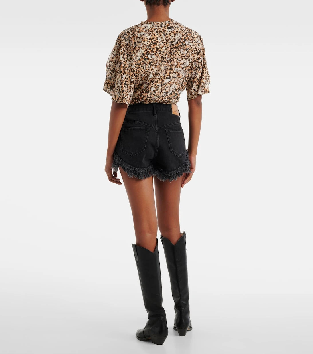 Isabel Marant - Eneidao fringed denim shorts
