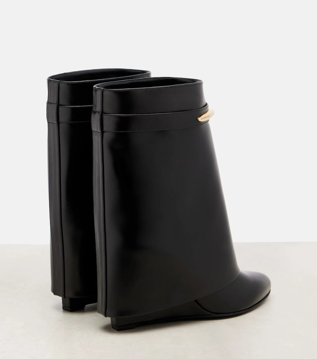 Givenchy - Shark 95 leather mid-calf boots