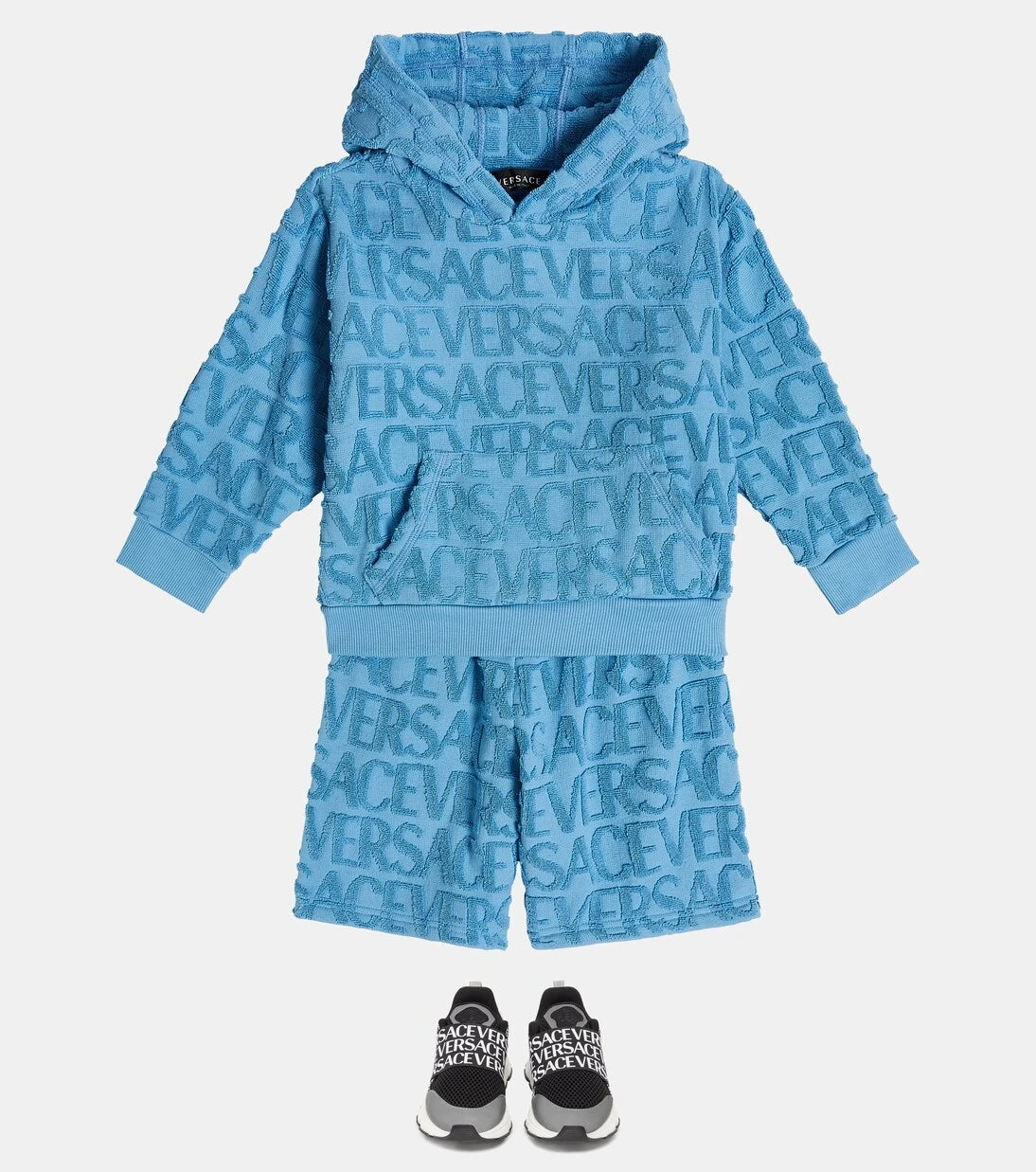 Versace Kids - هودي قطني بشعار الجاكار