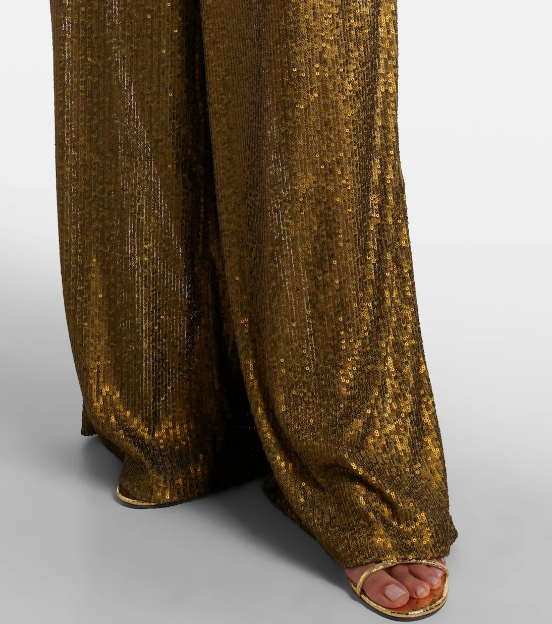 Norma Kamali - Elephant sequined wide-leg pants