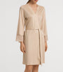 Hanro Beige Lace -Trim Lilith Robe