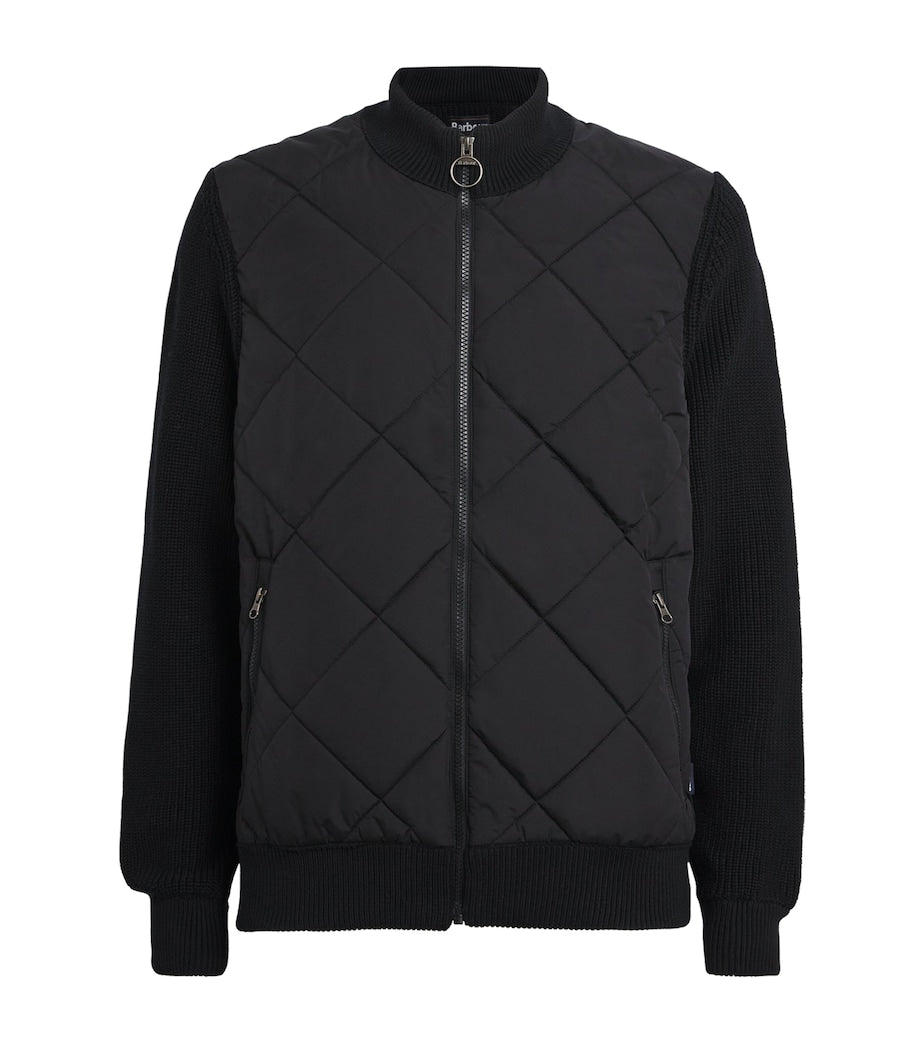 Black Knitted Quilted Newland Jacket