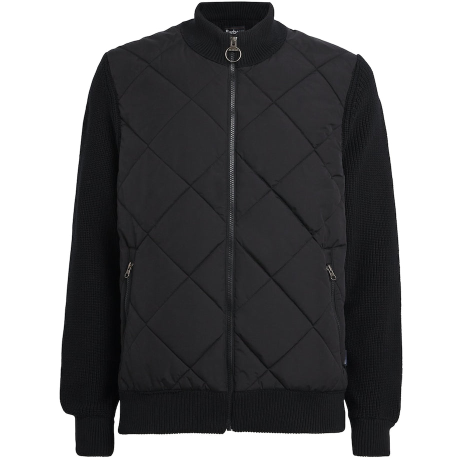 Black Knitted Quilted Newland Jacket