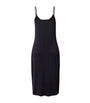 Hanro Black Stretch-Satin Deluxe Slip Dress