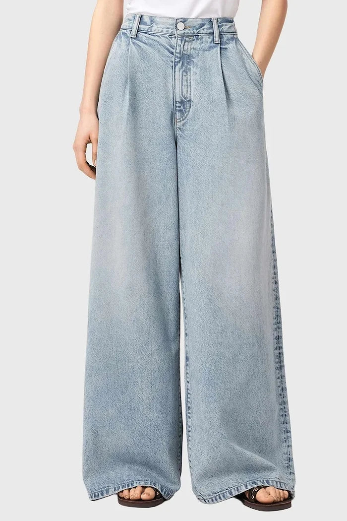 AllSaints дънки wide leg дамски HAZE