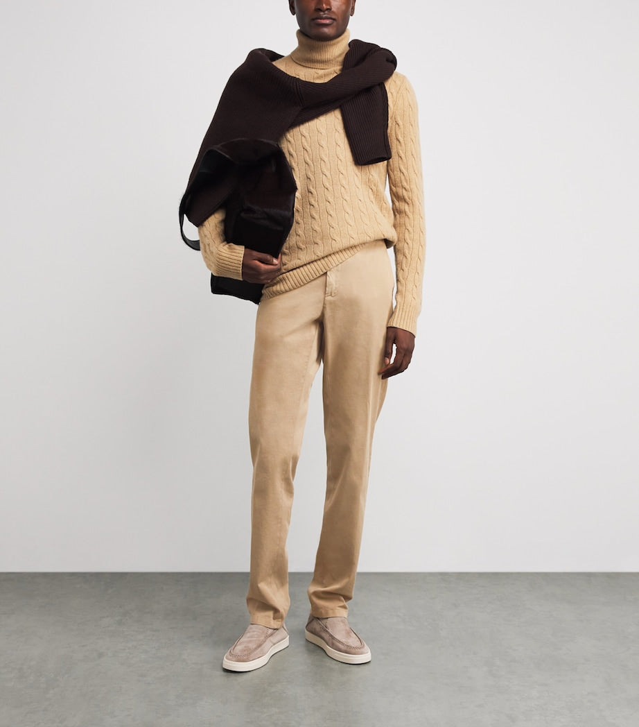 Stretch-Cotton Straight Chinos