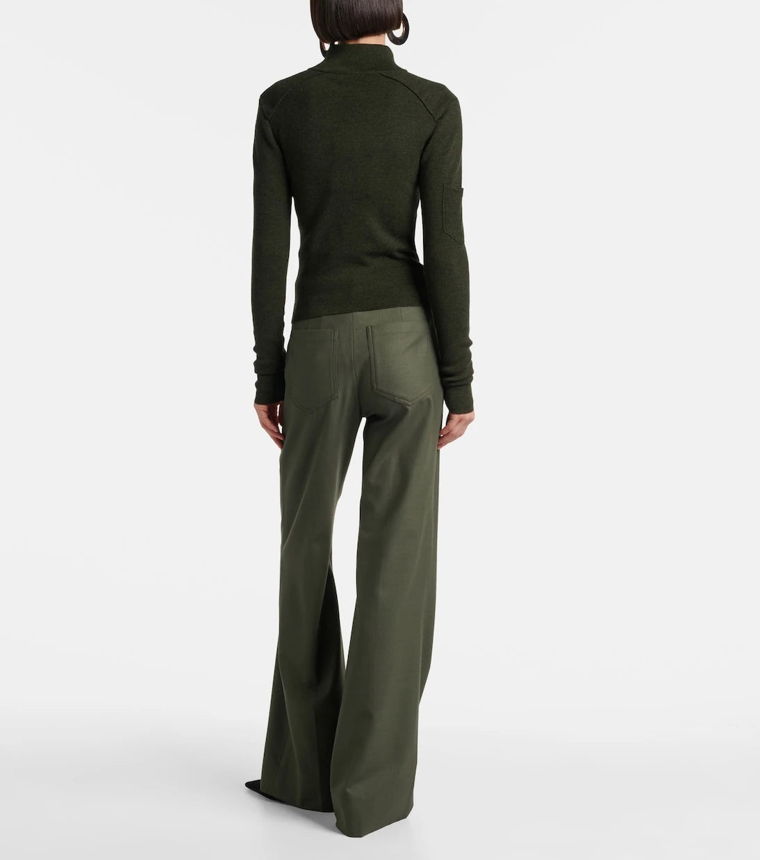 Victoria Beckham - Wool-blend zip-up sweater