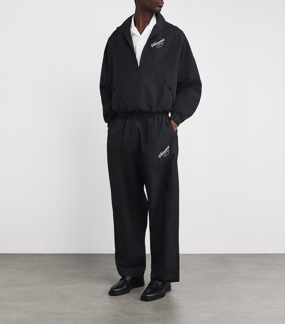 Willy Chavarria Black Ruff Rider Track Jacket