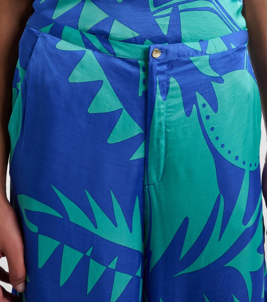 Poupette St Barth - Clea printed wide-leg pants