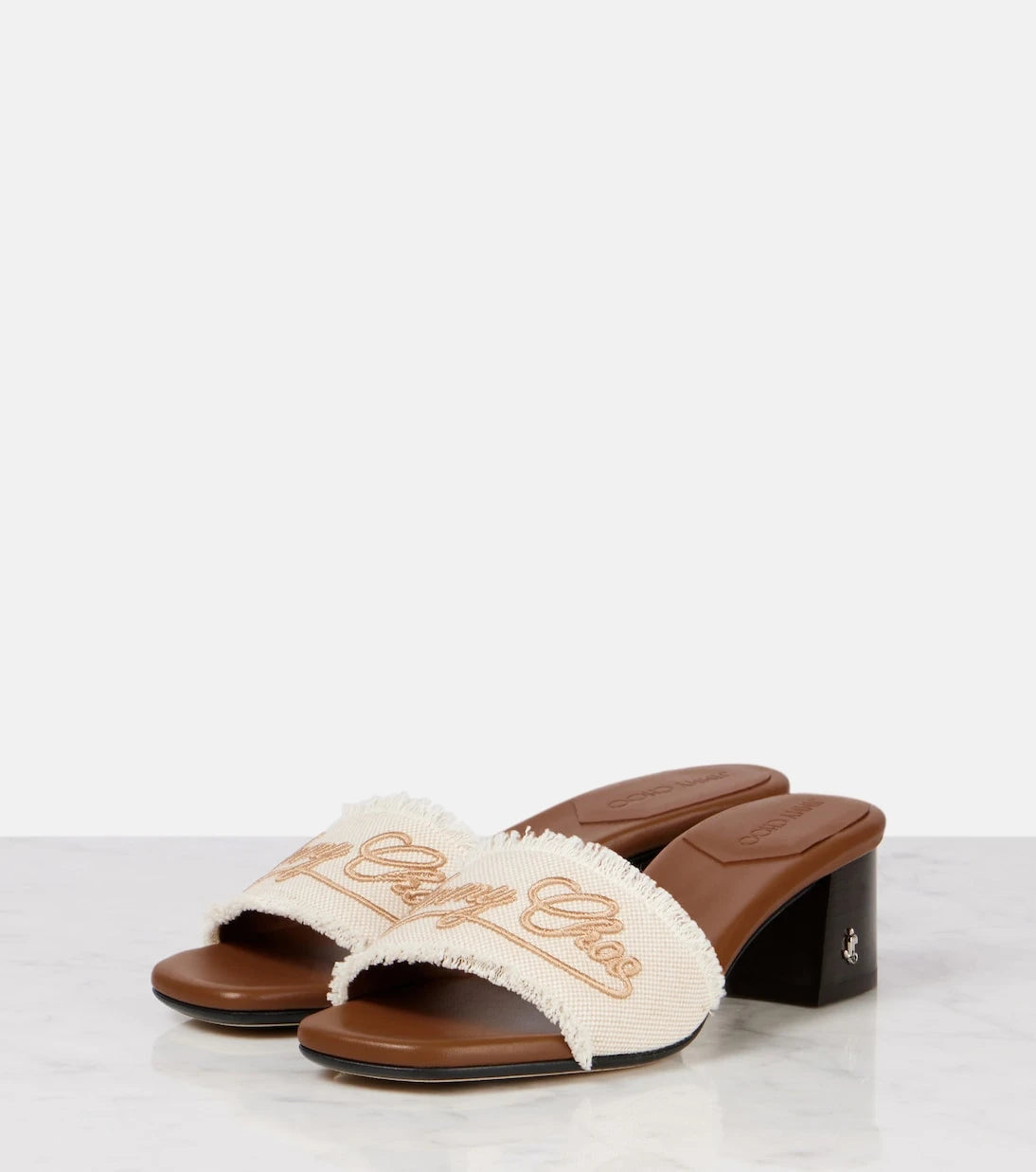 Jimmy Choo - Joa embroidered mules