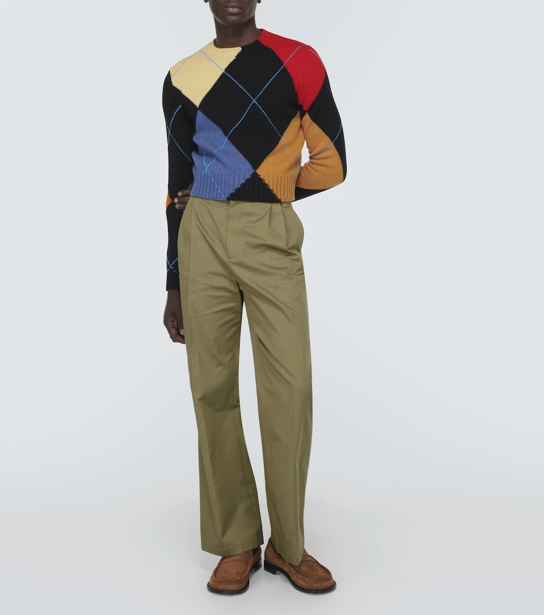Loewe - Cotton twill straight pants