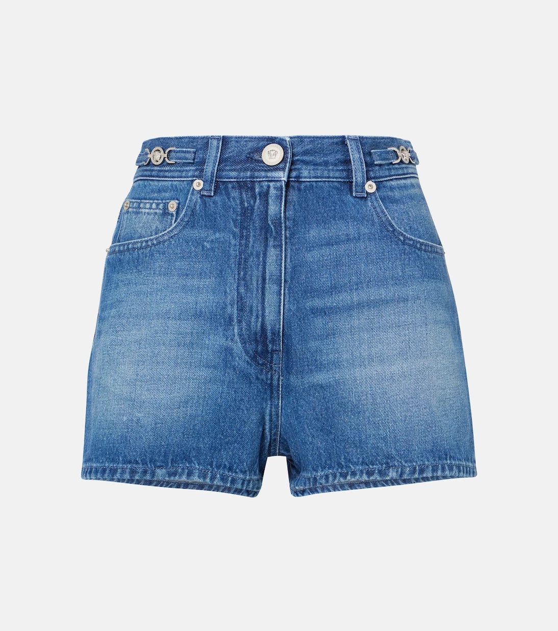 Versace - Faded denim shorts