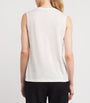 Cotton-Silk Jersey Tank Top WHITE